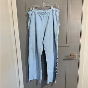 PINK Victoria's Secret Light Blue Pants